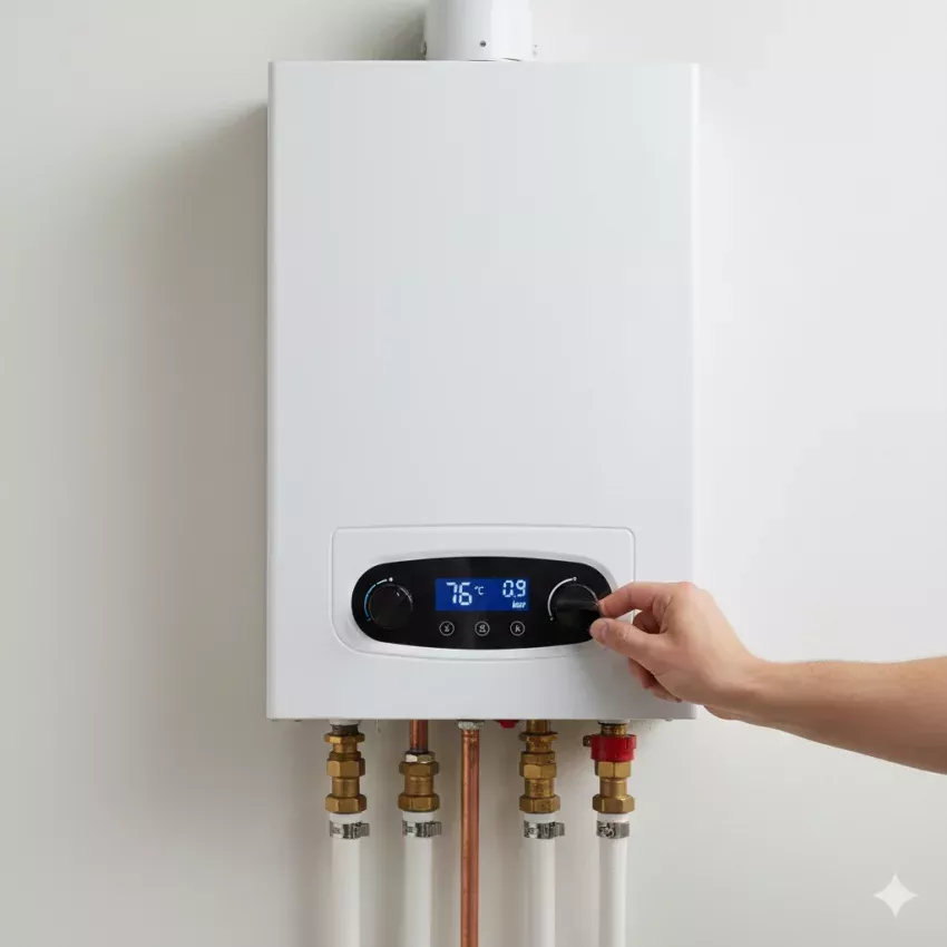 Imagen representativa del mantenimiento de calderas de gas, con revisiones periódicas y servicio profesional para hogares y negocios en Asturias.