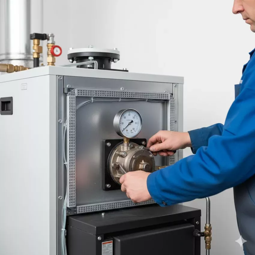 Imagen representativa del mantenimiento de calderas de gasoil, con revisiones periódicas y servicio profesional para asegurar eficiencia y seguridad en Asturias.
